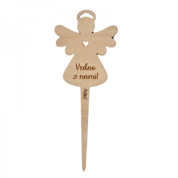 Leseni angel na pik Angelček LAP1 - Vedno z nami